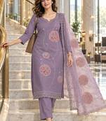 women floral embroidered regular sequinned kurta set