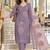 women floral embroidered regular sequinned kurta set