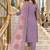 women floral embroidered regular sequinned kurta set