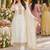 women ethnic motifs embroidered regular kurta with trousers & dupatta