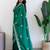 Green embroidered beads and stones saree