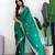 Green embroidered beads and stones saree