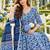 women floral printed kurta & palazzos & dupatta