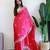 Pink embroidered beads and stones saree