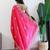 Pink embroidered beads and stones saree