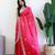 Pink embroidered beads and stones saree