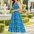 women ethnic motifs printed regular kurta with palazzos & with dupatta