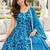 women ethnic motifs printed regular kurta with palazzos & with dupatta