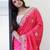 Pink embroidered beads and stones saree
