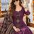 women ethnic motifs embroidered regular thread work  cotton kurta with palazzos & with