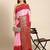 Pink bandhani printed zari saree