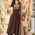 women ethnic motifs empire mirror work chanderi silk kurta with palazzos & with dupatta