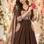 women ethnic motifs empire mirror work chanderi silk kurta with palazzos & with dupatta