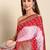 Pink bandhani printed zari saree