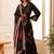women floral regular thread work kurta with palazzos & with dupatta