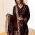 women floral regular thread work kurta with palazzos & with dupatta