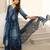women ethnic motifs printed regular mirror work  cotton kurta with trousers & with dupatta
