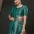 Teal teal ethnic motifs woven design zari kanjeevaram saree