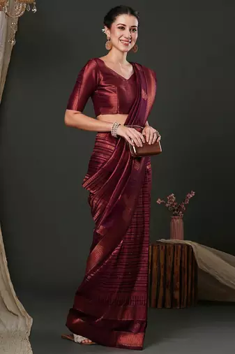Purple purple ethnic motifs woven design kanjeevaram saree