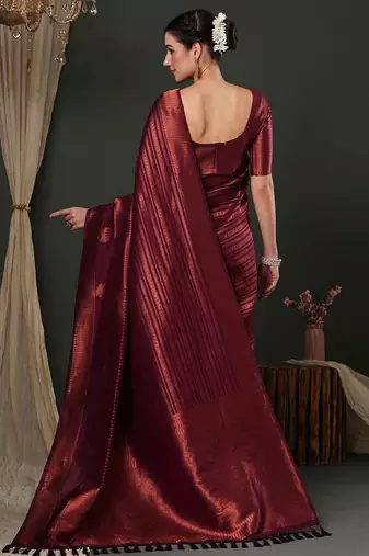 Purple purple ethnic motifs woven design kanjeevaram saree