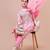 women floral printed mirror work kurta with trousers & with dupatta