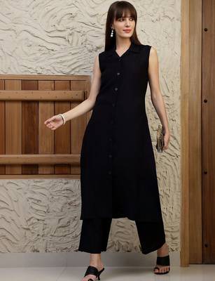 women regular kurta with palazzos 1