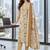 women floral printed regular  cotton kurta with trousers & with dupatta