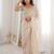 Off white embellished zari satin heavy work saree