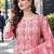 women ethnic motifs printed kurta with trousers & with dupatta