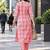 women ethnic motifs printed kurta with trousers & with dupatta