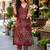 women ethnic motifs printed regular  cotton kurta with trousers
