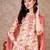 women floral printed kurta with trousers & with dupatta