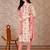 women floral printed kurta with trousers & with dupatta
