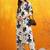 women floral printed regular kurta with trousers