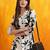 women floral printed regular kurta with trousers