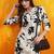 women floral printed regular kurta with trousers