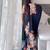 Black floral embroidered satin saree