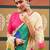 Off white tie and dye embroidered  chiffon designer bandhani saree