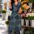 women ethnic motifs printed regular  cotton kurta with trousers