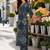 women ethnic motifs printed regular  cotton kurta with trousers