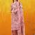 women ethnic motifs printed regular thread work kurta with palazzos & with dupatta