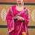 Pink bandhani sequinned  chiffon designer bandhani saree