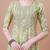 women floral printed mirror work kurta with trousers & with dupatta