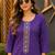women ethnic motifs embroidered regular thread work kurta with trousers