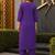 women ethnic motifs embroidered regular thread work kurta with trousers