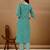 women floral printed kurta with trousers & with dupatta