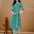 women floral printed kurta with trousers & with dupatta