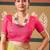 Off white tie and dye embroidered poly chiffon designer bandhani saree
