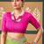 Off white tie and dye embroidered poly chiffon designer bandhani saree