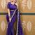 Purple bandhani embroidered  chiffon designer bandhani saree